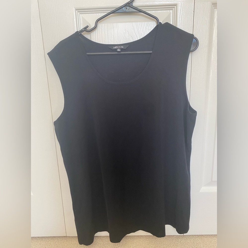 Misook Women's Black Tank Top